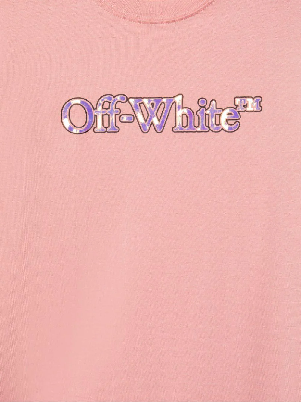 Abito Big Bookish per bambina Off-White Kids rosa con orlo dritto - Image 3