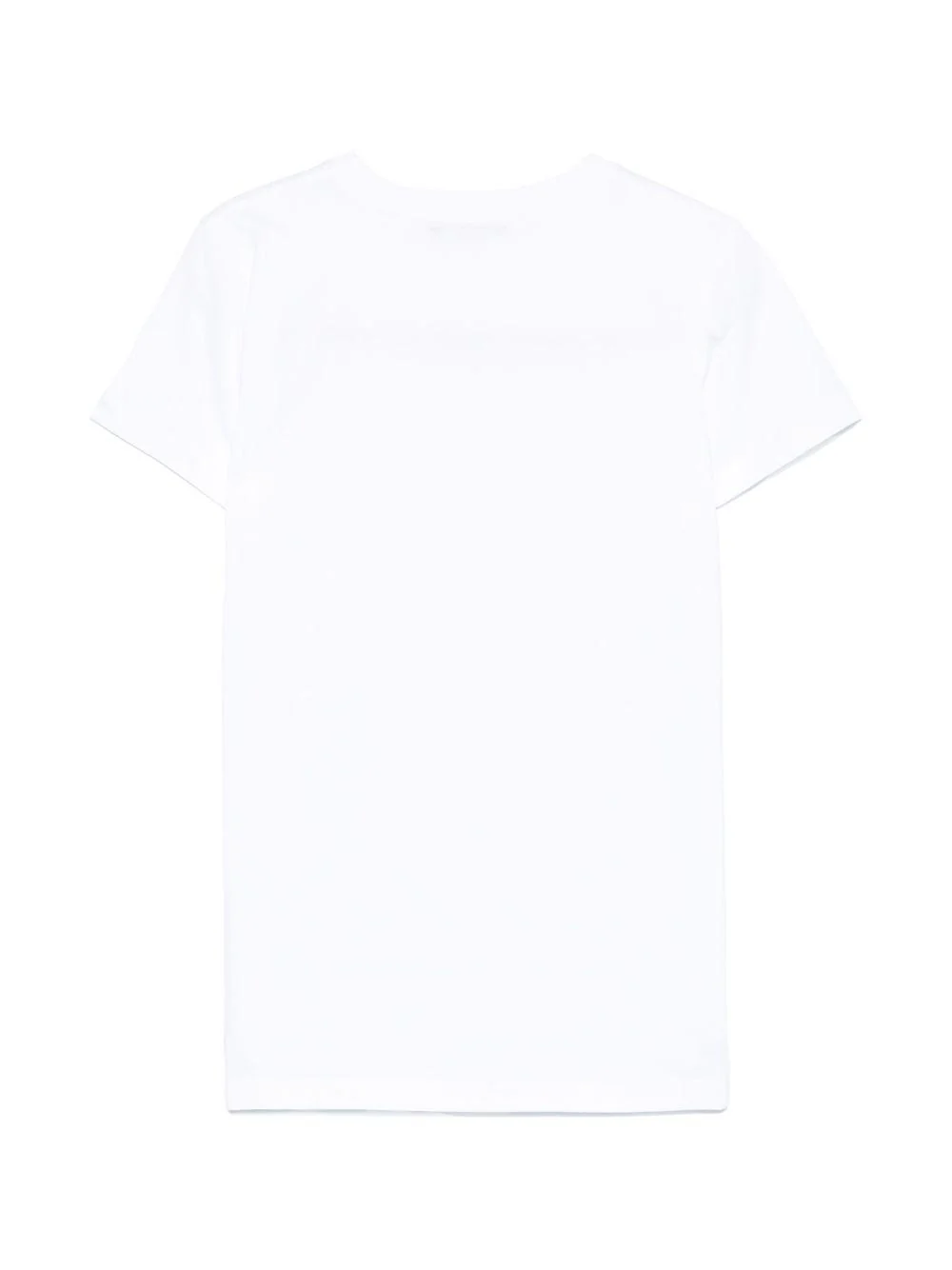 Abito con logo in rilievo per bambina Balmain Kids bianco con girocollo - Image 2