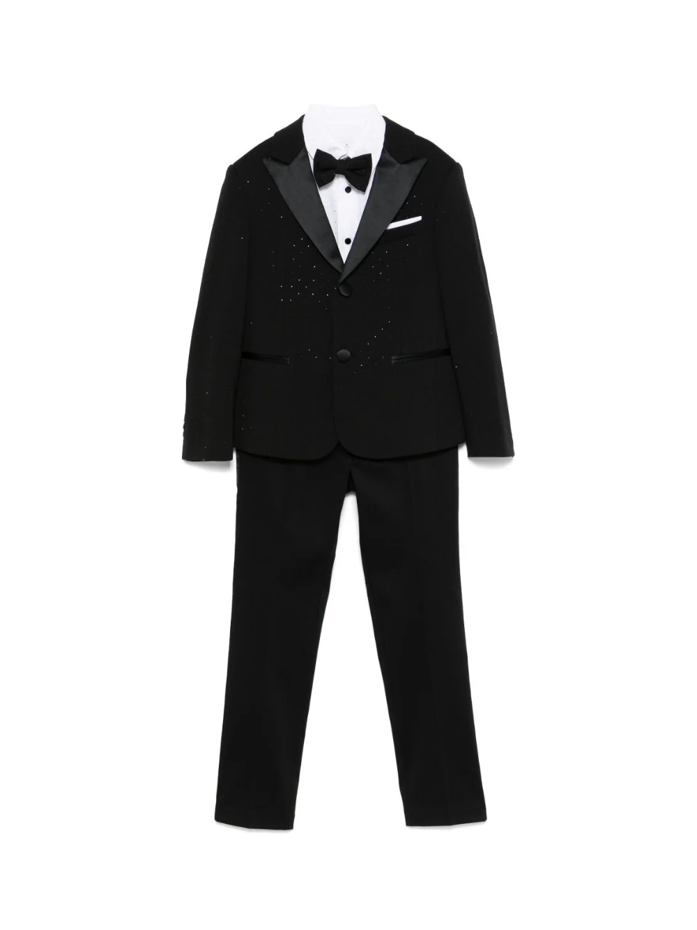 Abito con paillettes (set di tre) per bambino Colorichiari nero con passanti
