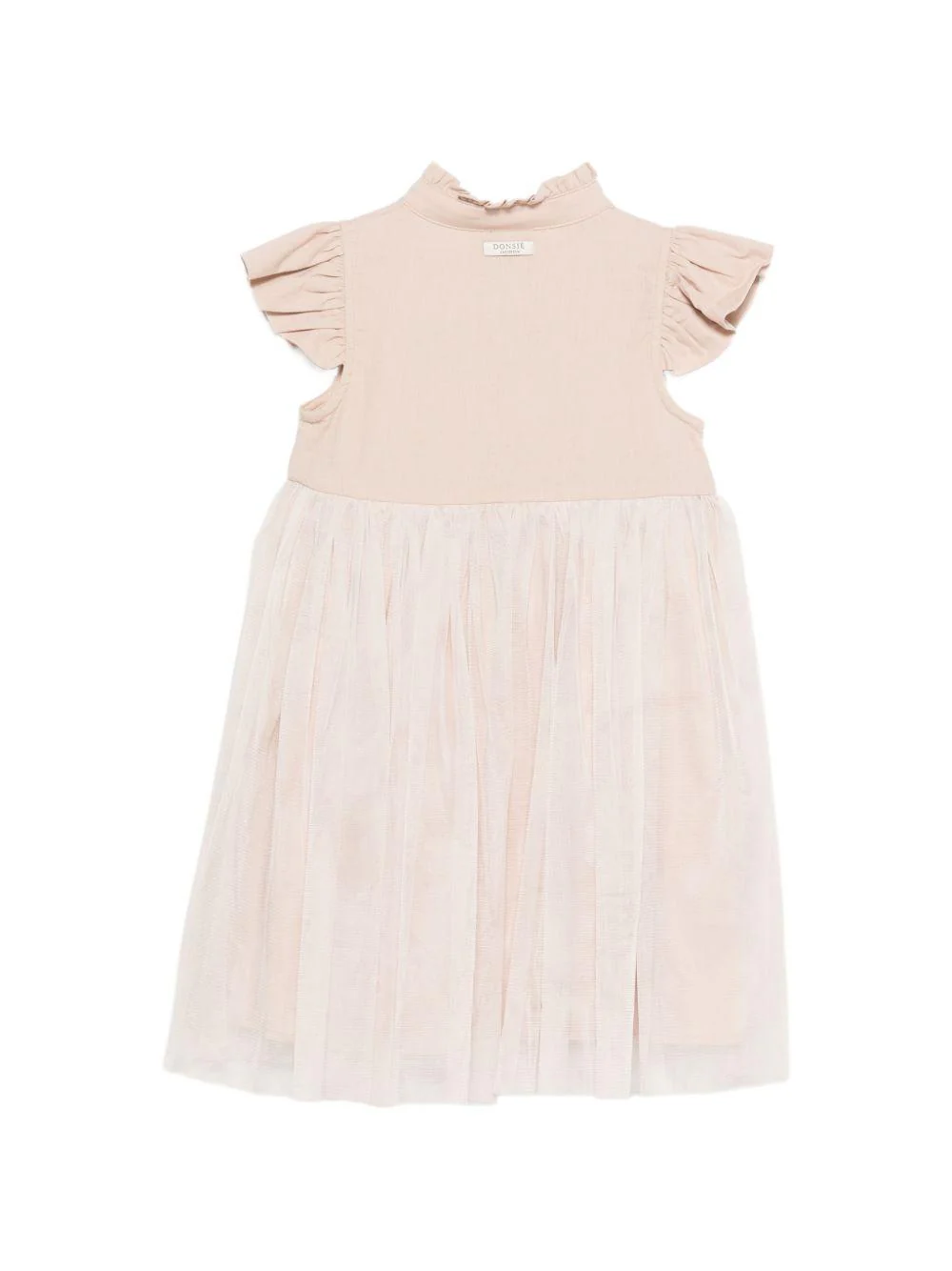 Abito Fleurence per bambina Donsje beige con ruches - Image 2