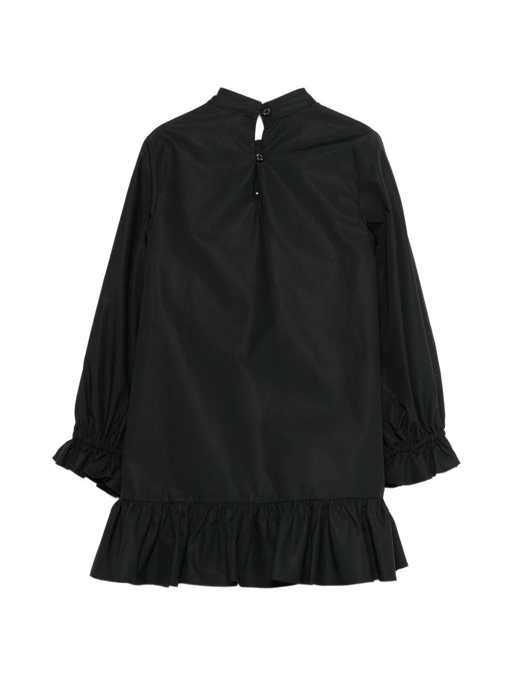 Abito per bambina Balmain Kids nero con logo ricamato - Image 2