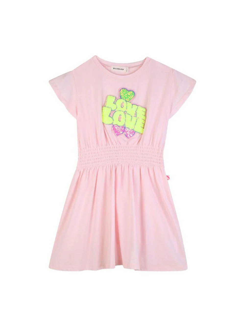 Abito per bambina Billieblush rosa con arricciatura in vita