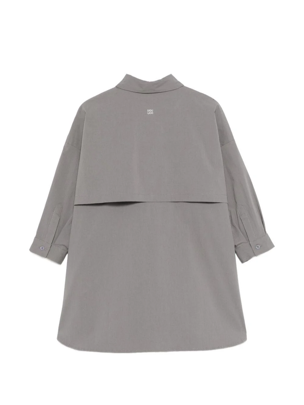 Abito per bambina Douuod Kids grigio con colletto e tasca - Image 2