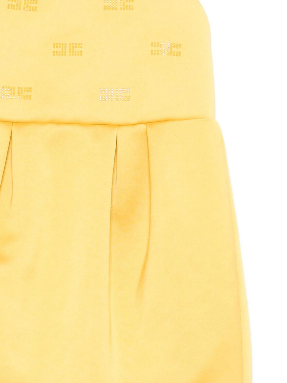 Abito per bambina Elisabetta Franchi La Mia Bambina giallo con decorazione logo - Image 3
