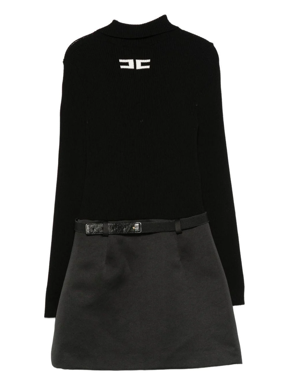 Abito per bambina Elisabetta Franchi La Mia Bambina nero con cerniera - Image 2