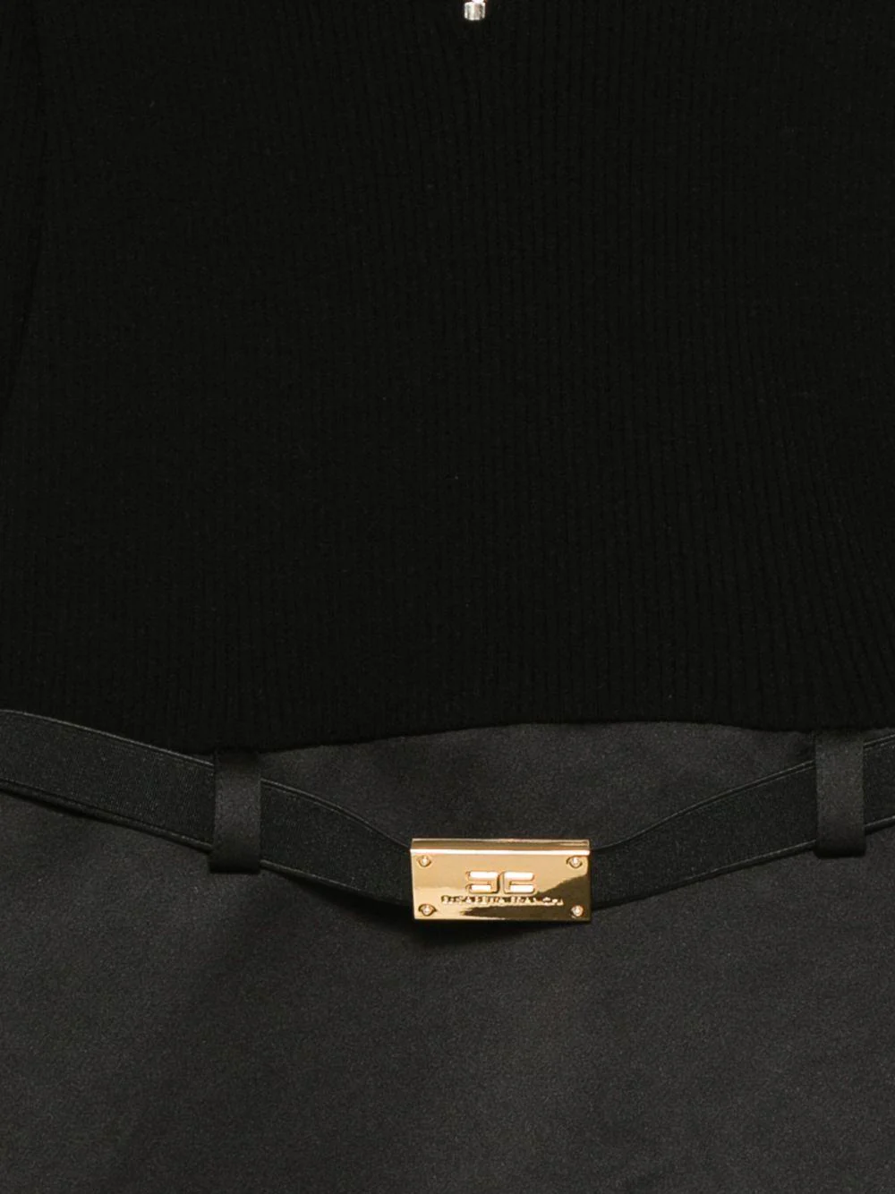 Abito per bambina Elisabetta Franchi La Mia Bambina nero con cerniera - Image 3