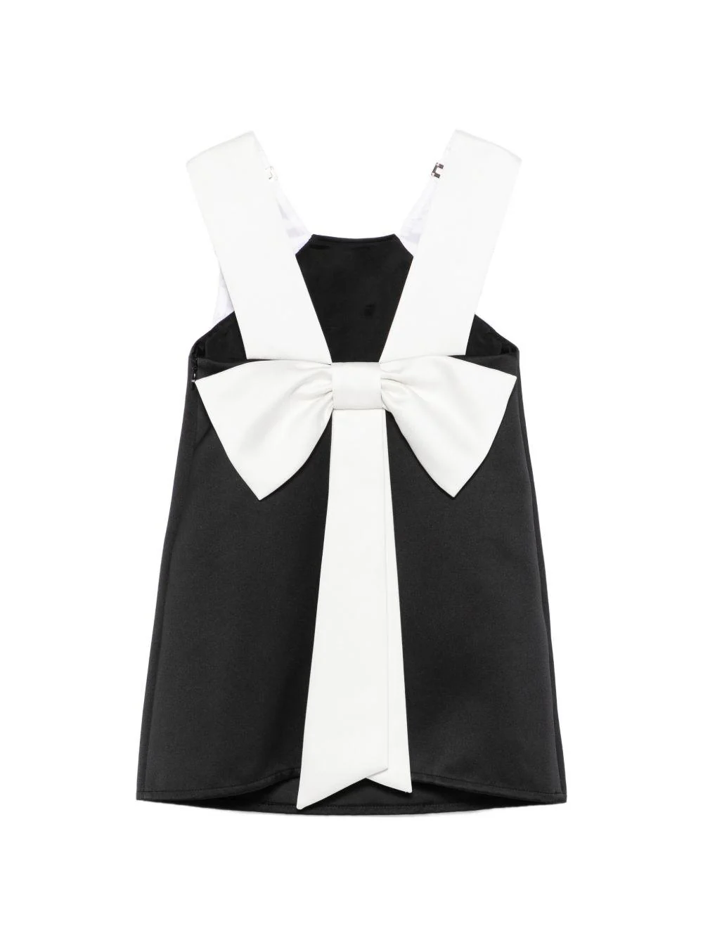 Abito per bambina Elisabetta Franchi La Mia Bambina nero con fiocco posteriore - Image 3