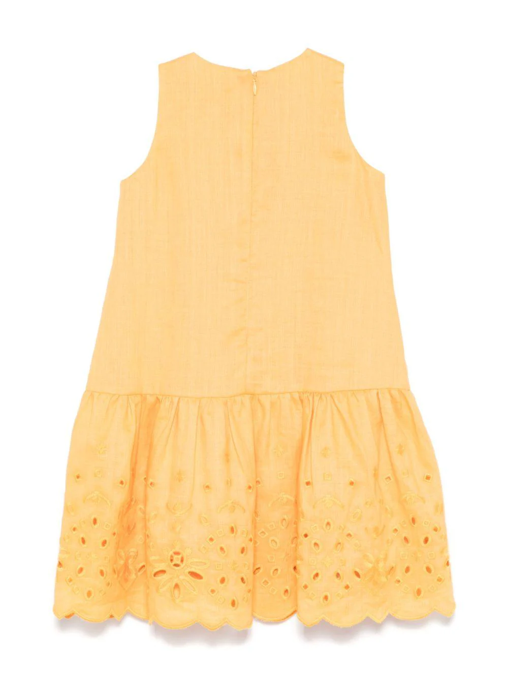 Abito per bambina Ermanno Scervino Junior giallo in pizzo sangallo - Image 2
