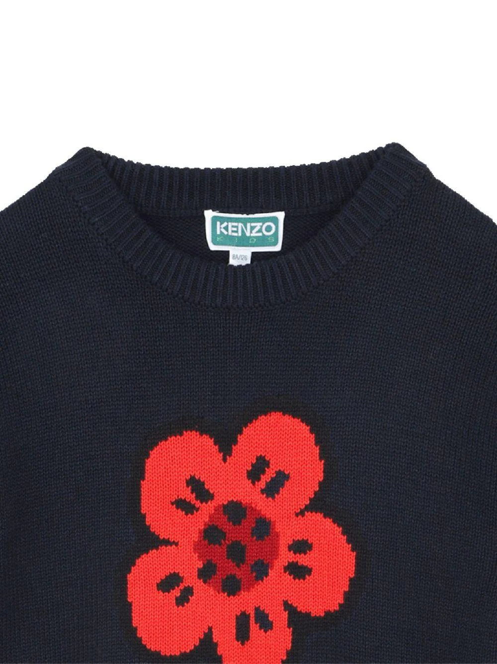 Abito per bambina Kenzo Kids blu con motivo Boke Flower - Image 3