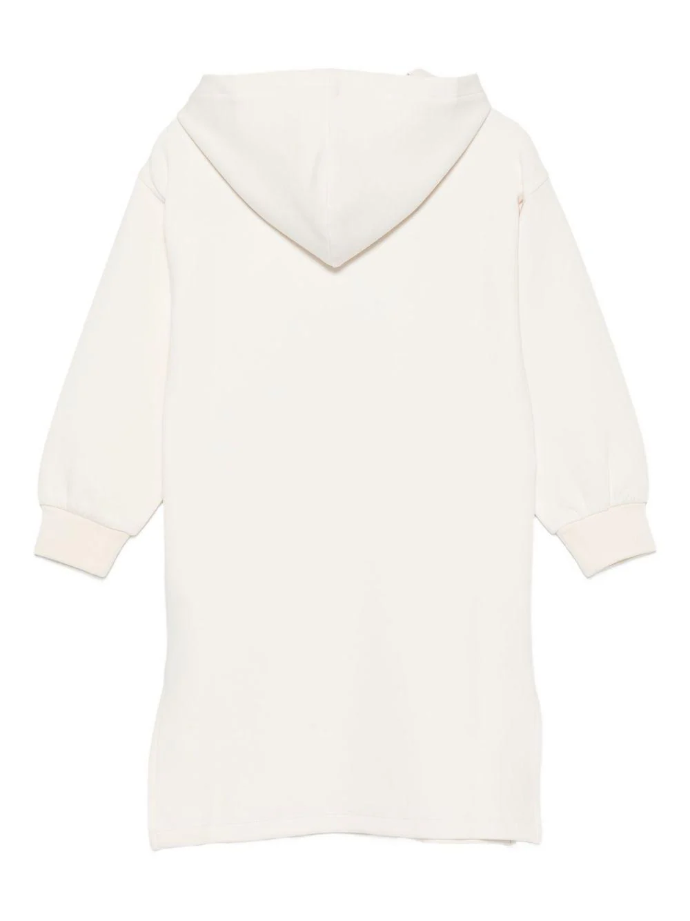 Abito per bambina Moschino Kids bianco con cappuccio - Image 2