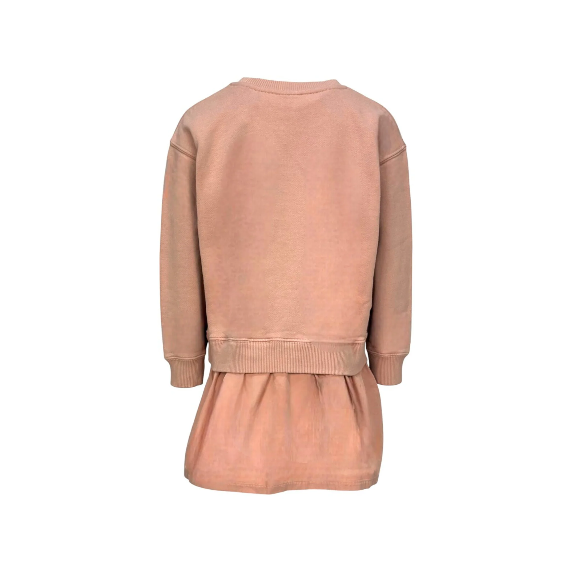 Abito per bambina Off-White Kids rosa con caratteristico logo freccia sul davanti - Image 2