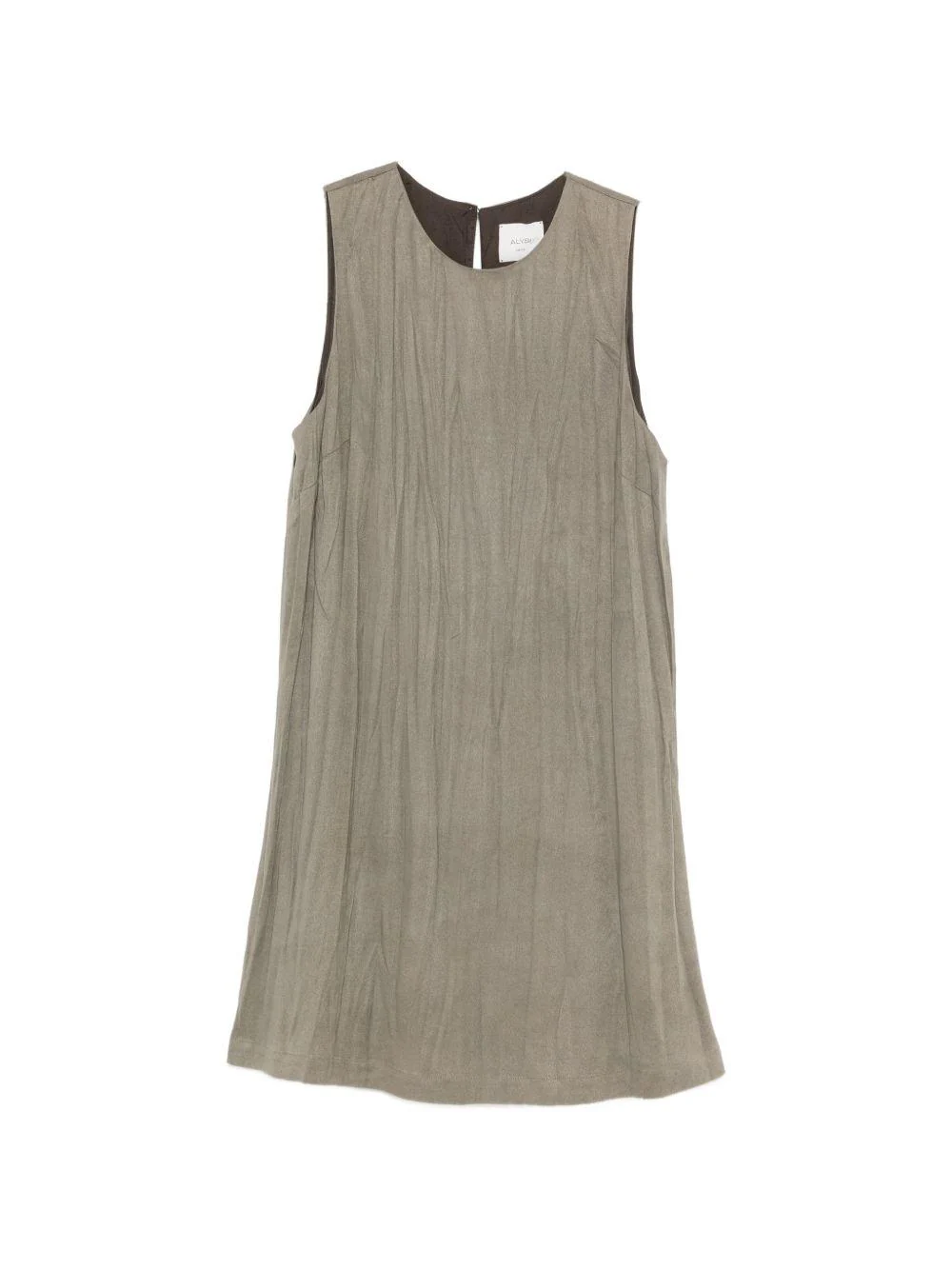 Abito per donna Alysi grigio con effetto increspato