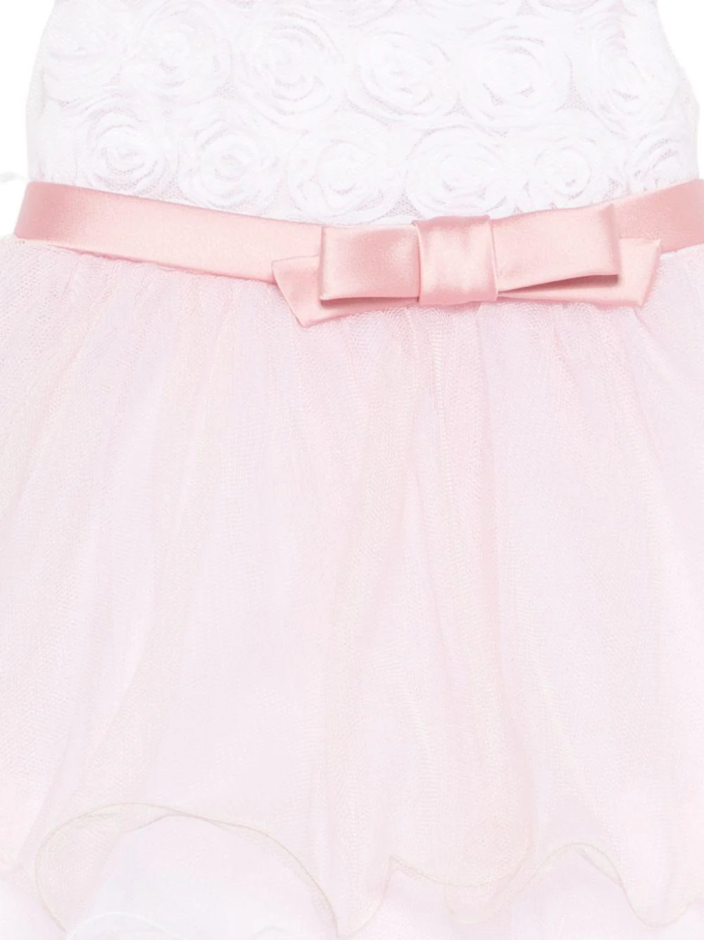 Abito per neonata Colorichiari rosa smanicato con fiocco - Image 3