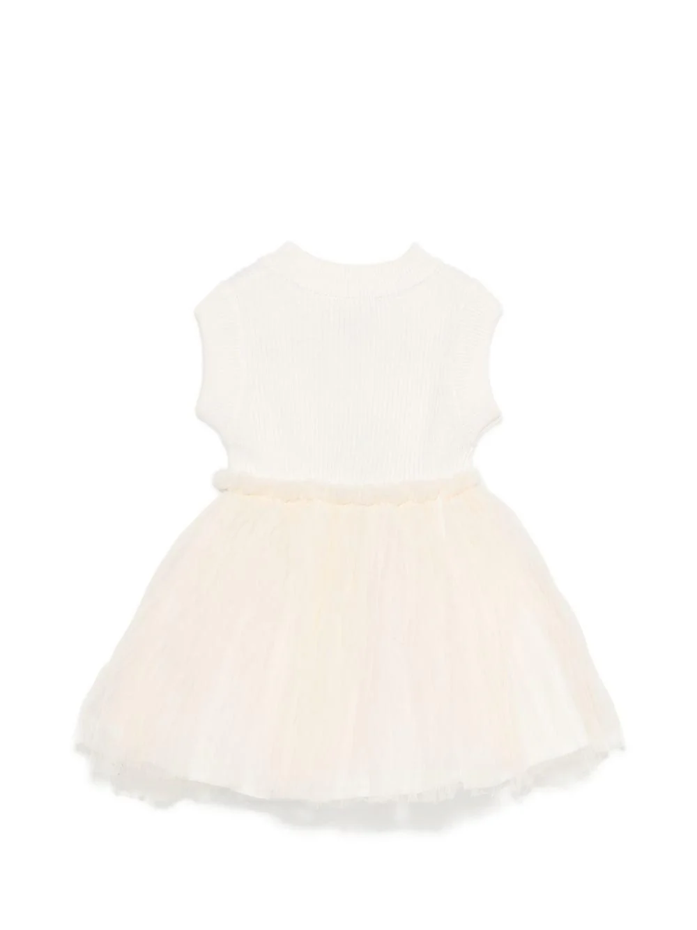 Abito per neonata Donsje beige con ruches - Image 2