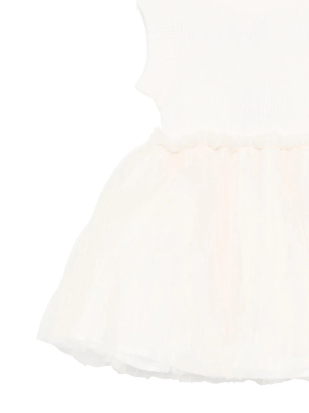 Abito per neonata Donsje beige con ruches - Image 3