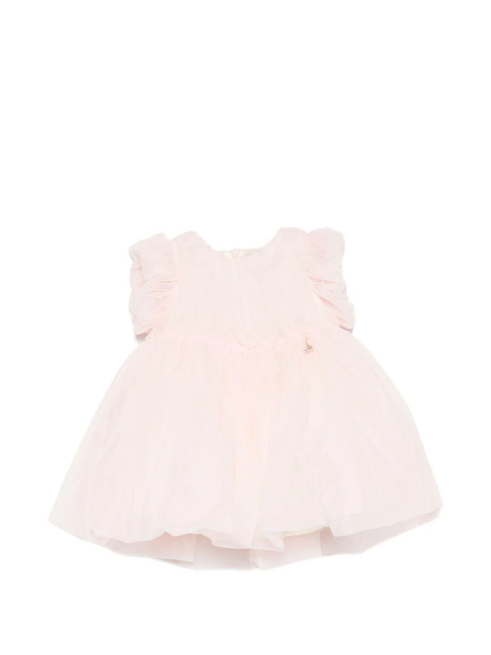 Abito per neonata Elisabetta Franchi La Mia Bambina rosa con ruches