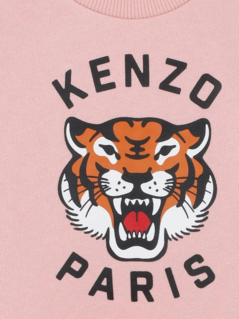 Abito per neonata Kenzo Kids rosa con stampa Tiger Head - Image 2