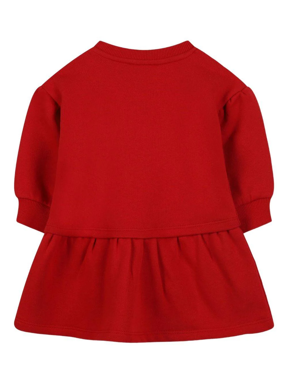 Abito per neonata Kenzo Kids rosso con stampa a fiori con logo - Image 2
