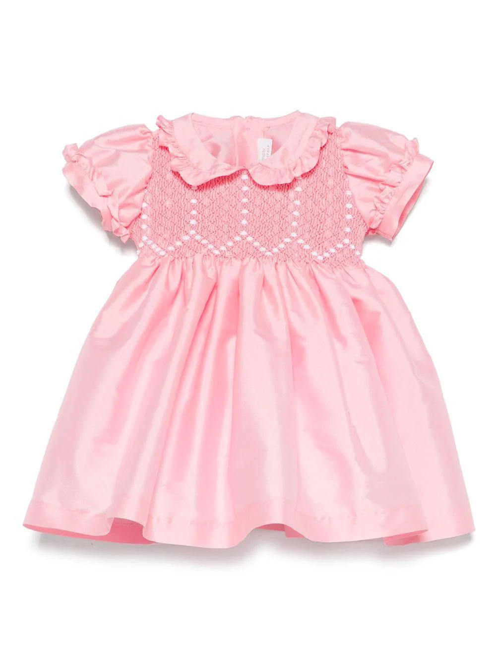 Abito per neonata Mariella Ferrari rosa con design a inserti