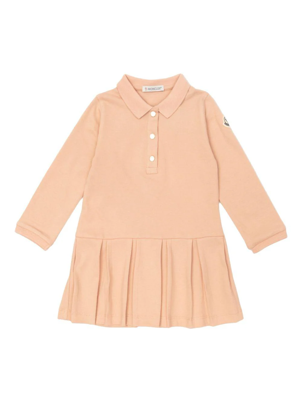Abito per neonata Moncler Enfant rosa con pieghe