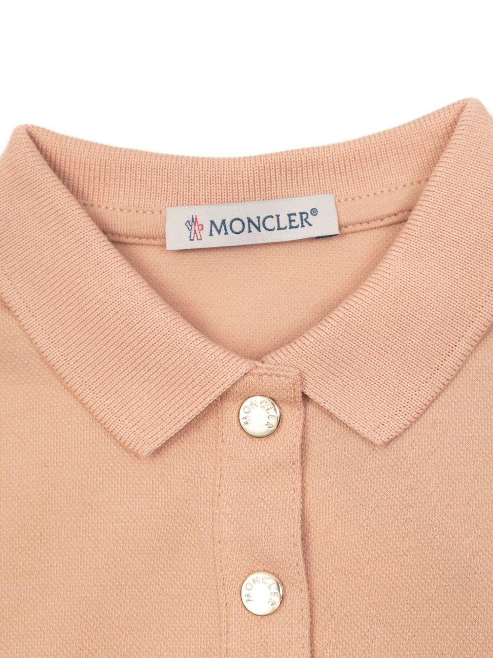 Abito per neonata Moncler Enfant rosa con pieghe - Image 4