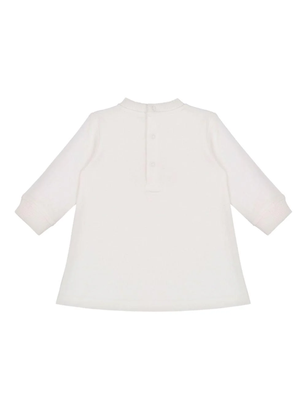 Abito per neonata Moschino Kids bianco con stampa animali - Image 3