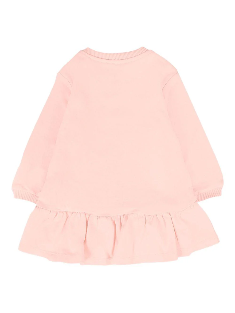 Abito per neonata Moschino Kids rosa con logo Teddy Bear - Image 3