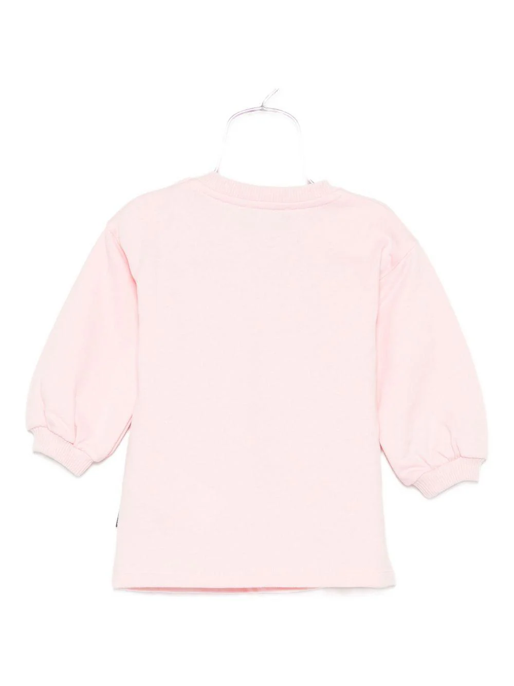 Abito per neonata Moschino Kids rosa con maniche a sbuffo - Image 2