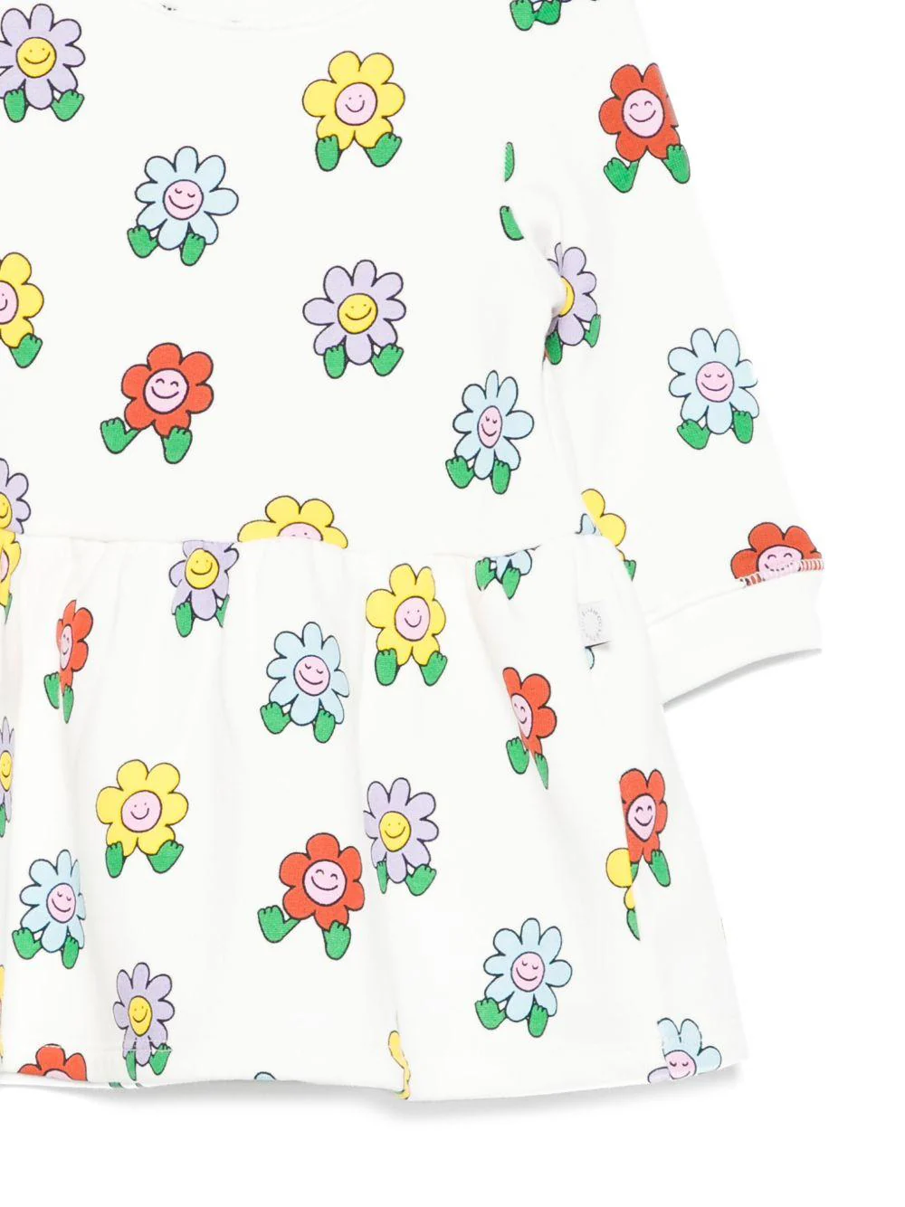Abito per neonata Stella McCartney Kids bianco a fiori - Image 3