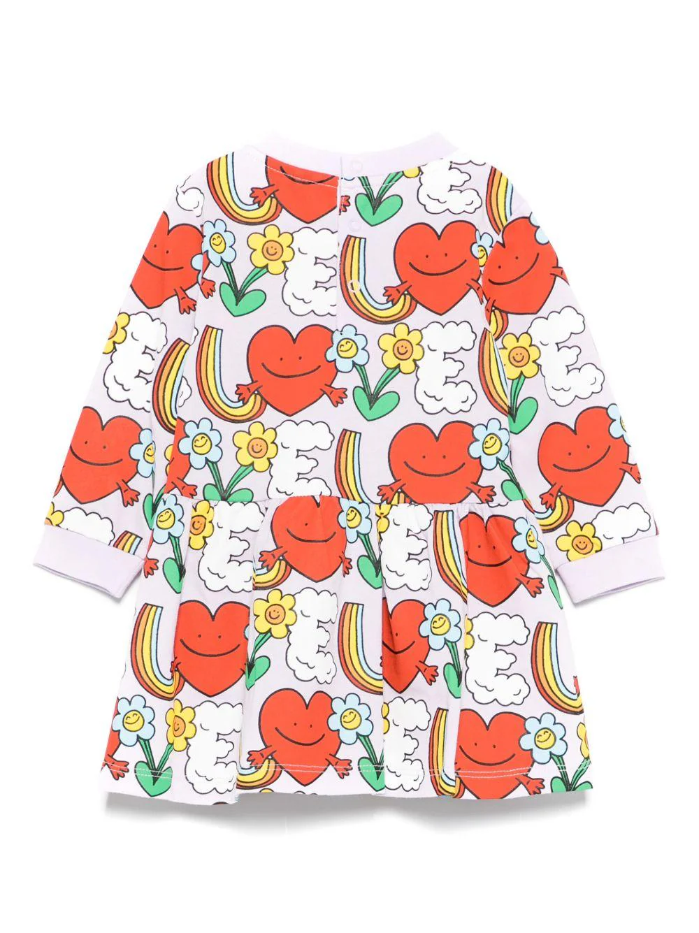Abito per neonata Stella McCartney Kids lilla con stampa grafica - Image 2
