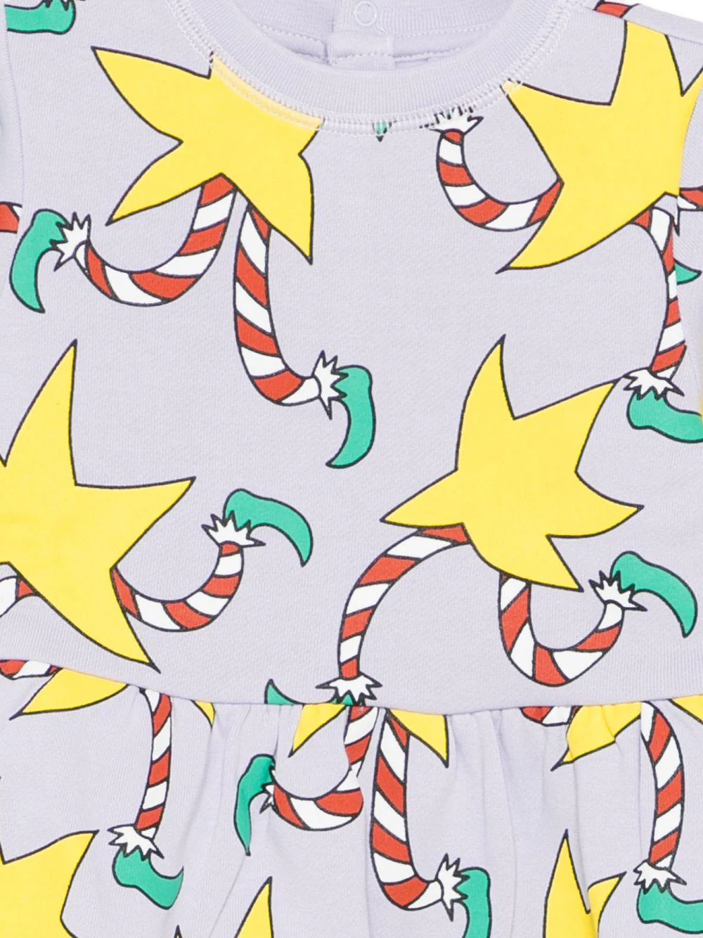 Abito per neonata Stella McCartney Kids multicolor con stampa e gonna con arricciatura - Image 2
