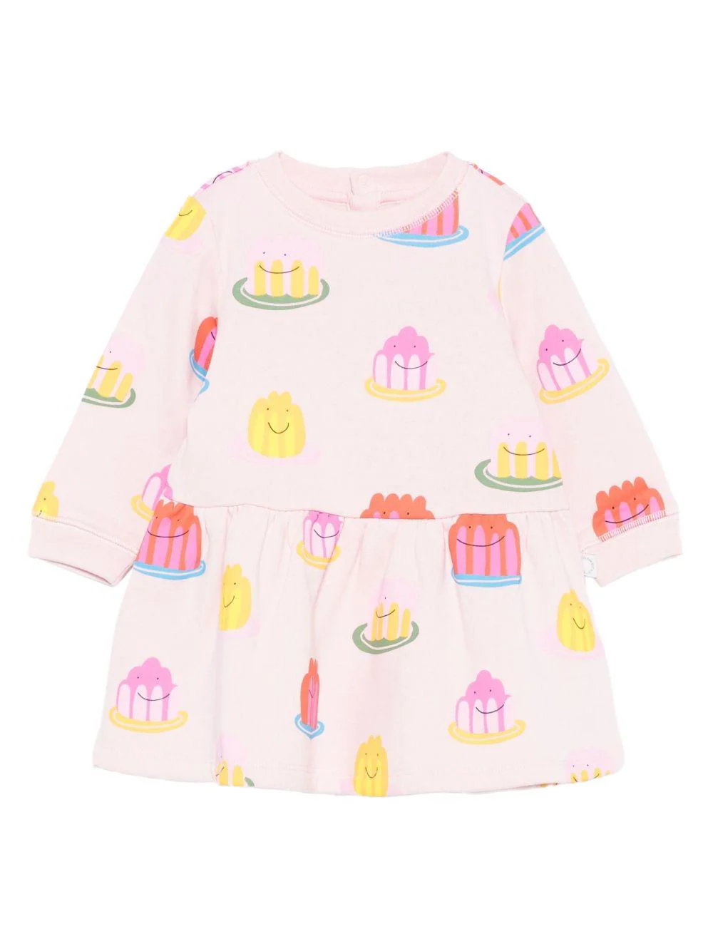 Abito per neonata Stella McCartney Kids rosa con gonna svasata