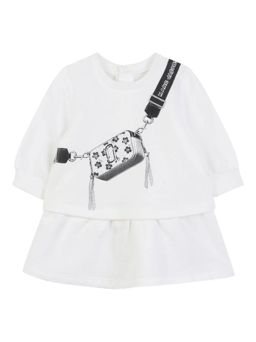 Abito per neonata The Marc Jacobs Kids bianco con stampa grafica