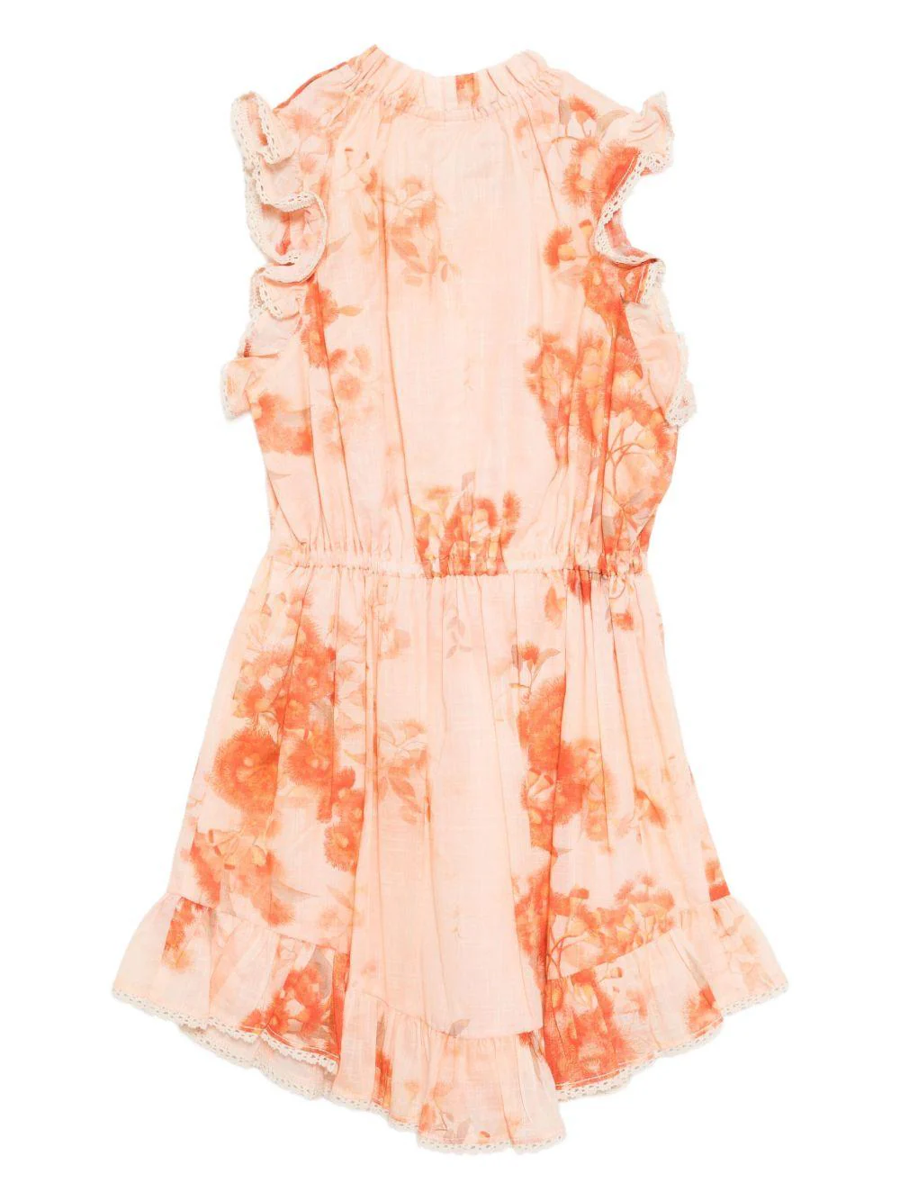 Abito Tallow per bambina ZIMMERMANN Kids arancione con stampa floreale - Image 3