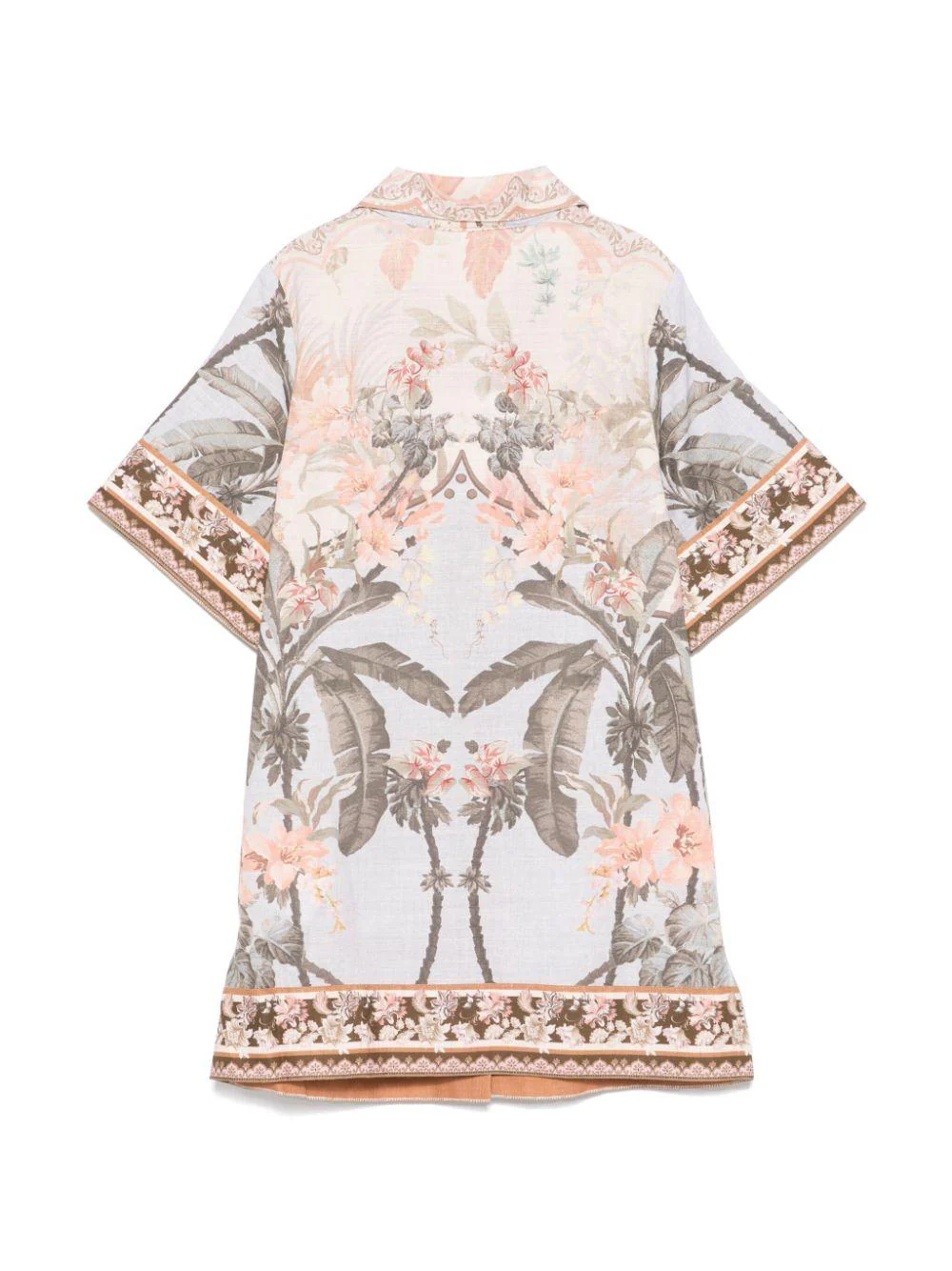 Abito Wylie per bambina ZIMMERMANN Kids beige con bordo smerlato - Image 2
