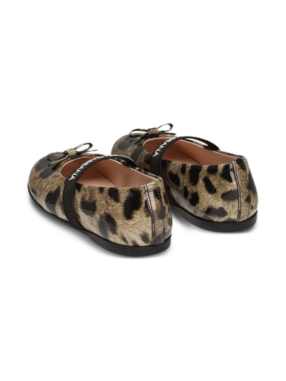 Ballerine con fiocco per bambina Dolce & Gabbana Kids animalier con stampa leopardata - Image 3