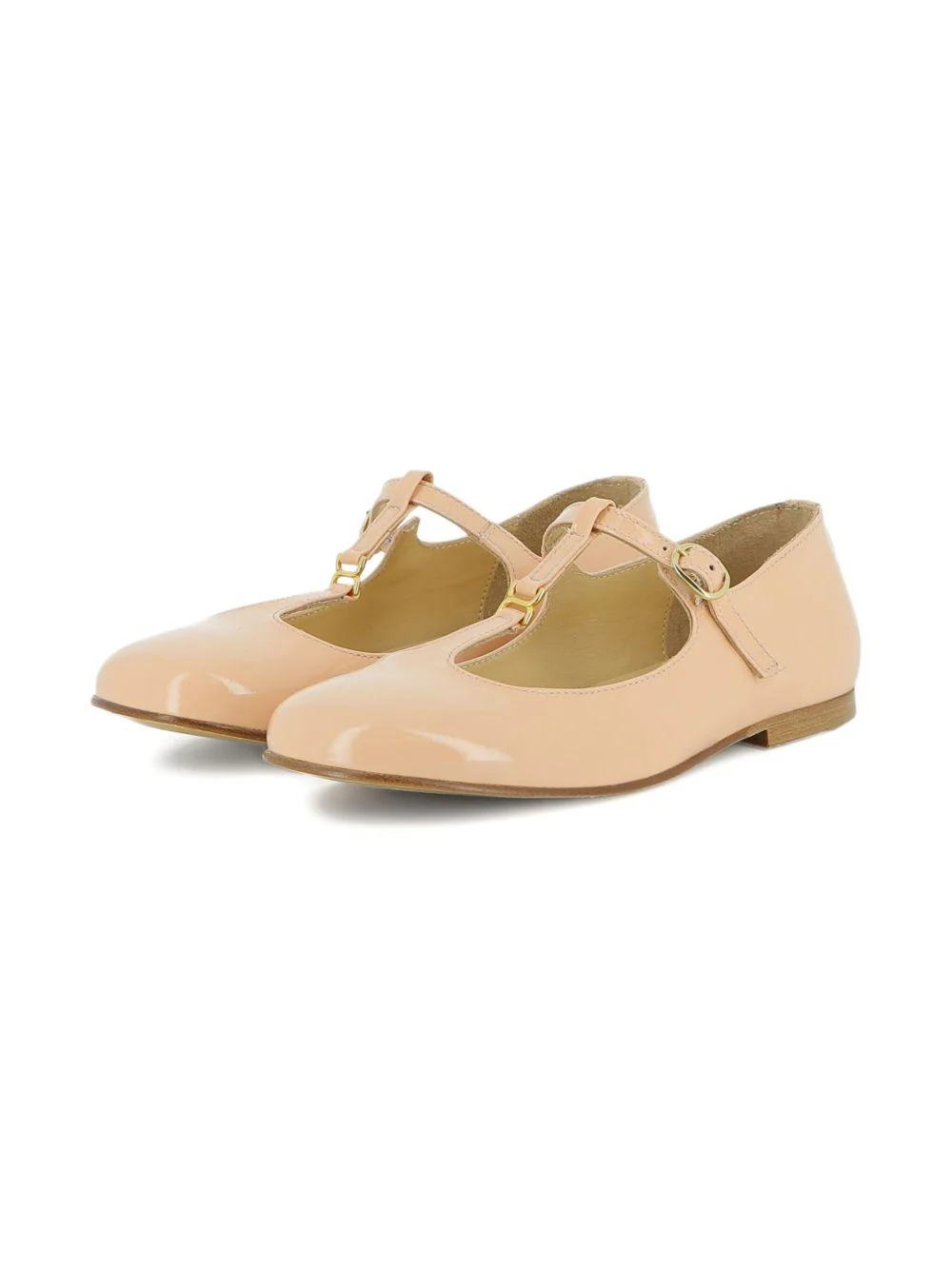 Ballerine per bambina Chloé Kids rosa con cinturino a T - Image 4