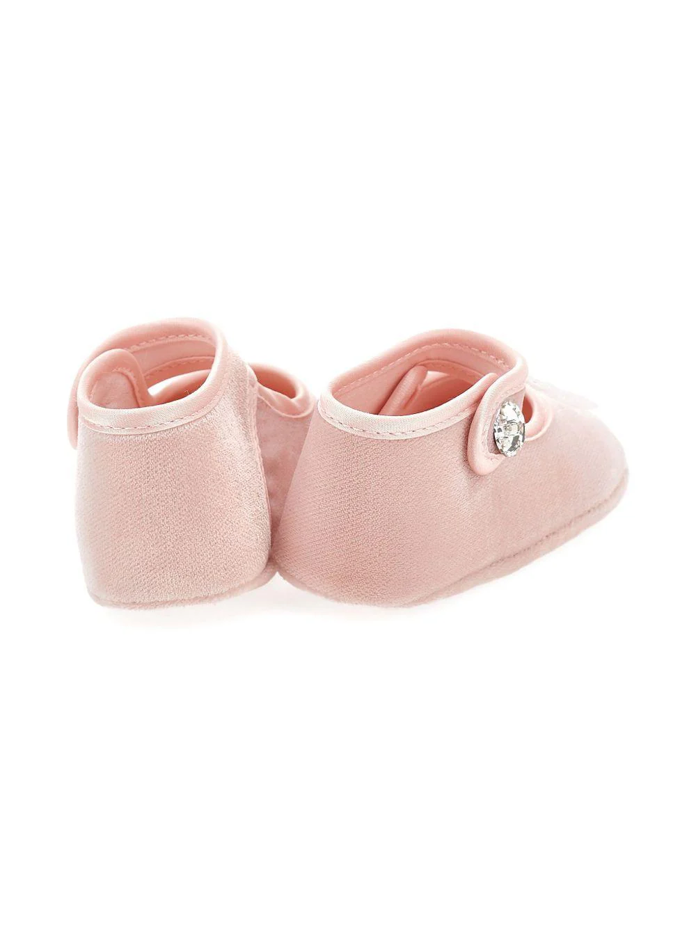 Ballerine per neonata Monnalisa rosa con cinturino Mary Jane - Image 4