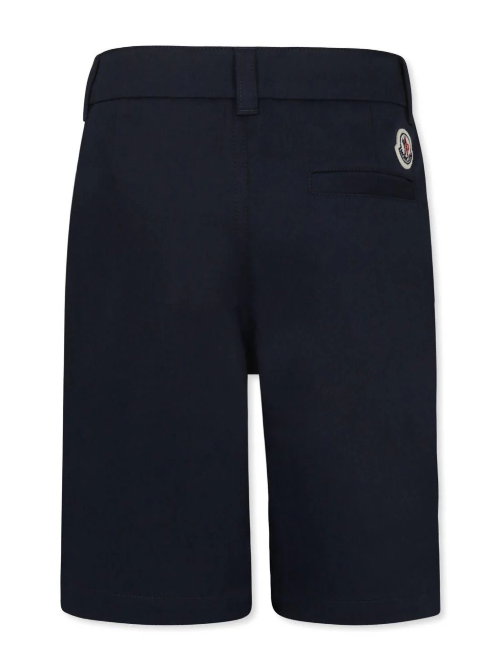 Bermuda con logo per bambino Moncler Enfant blu con passanti - Image 2