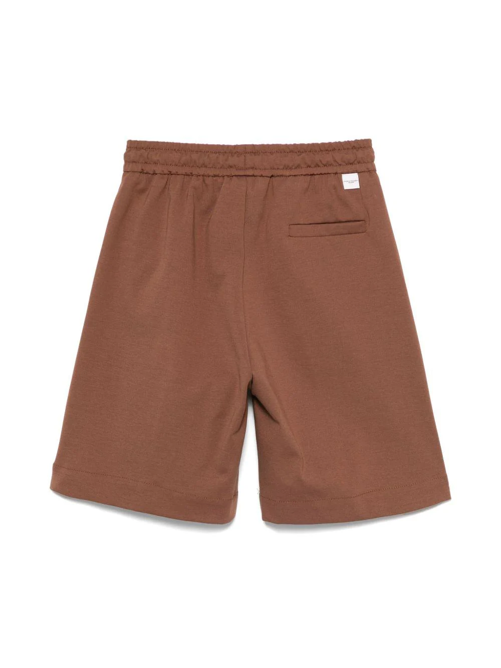 Bermuda per bambino Paolo Pecora Kids marrone con vita con coulisse elasticizzata - Image 2