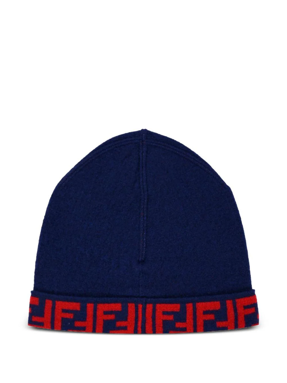 Berretto per bambino Fendi Kids blu con logo - Image 3