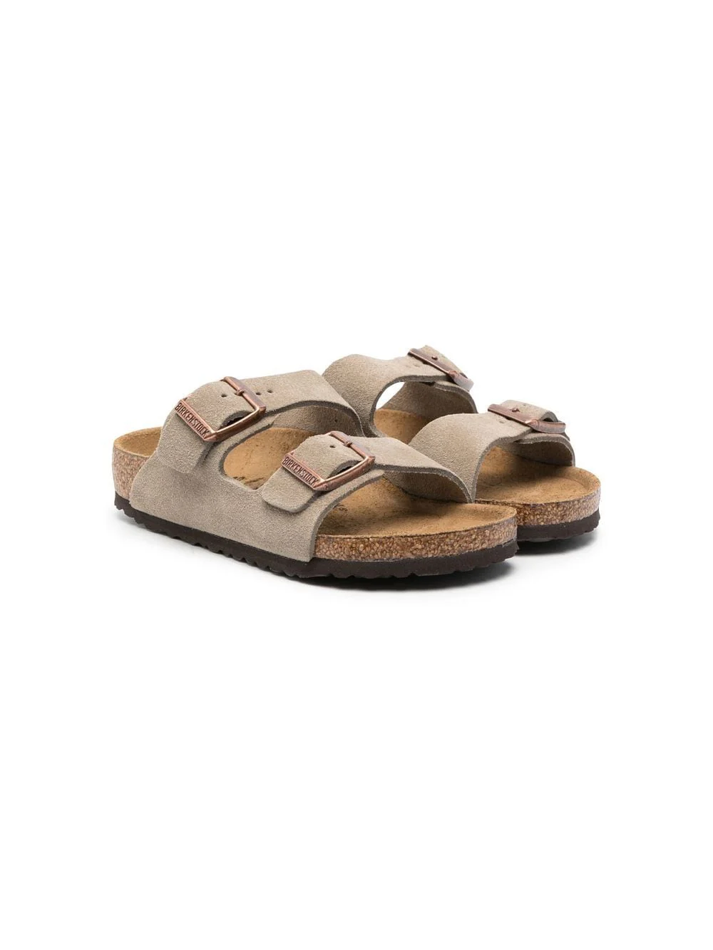 Ciabatte per bambini Birkenstock Kids marroni con fibbia - Image 5