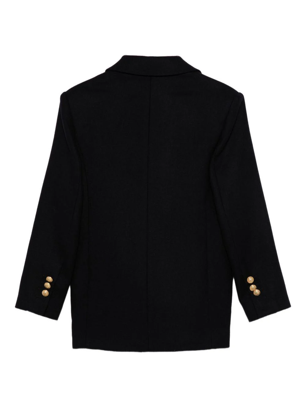 Blazer doppiopetto per bambino Balmain Kids blu con tasche applicate - Image 2