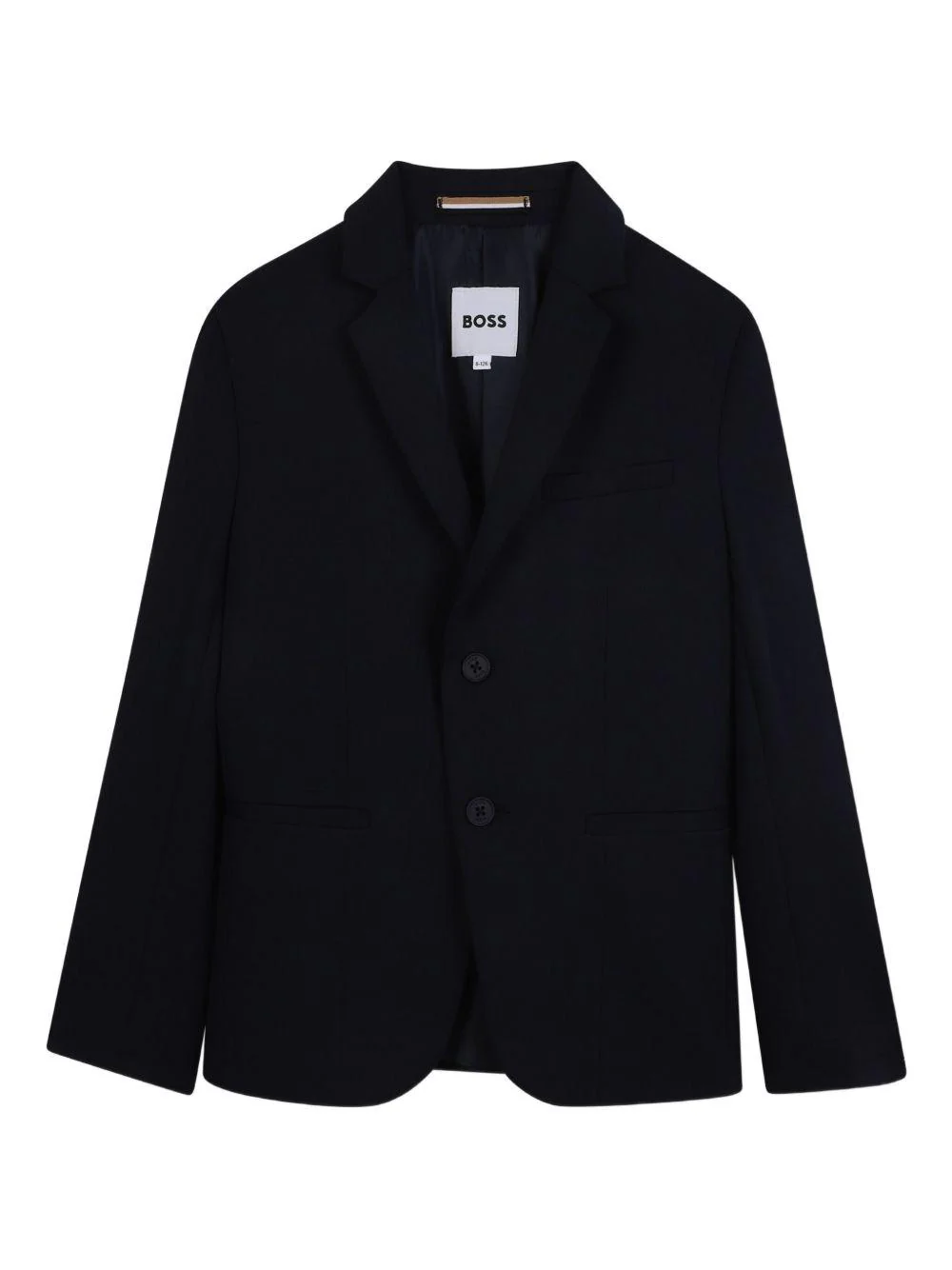 Blazer monopetto per bambino BOSS Kids blu con revers classici