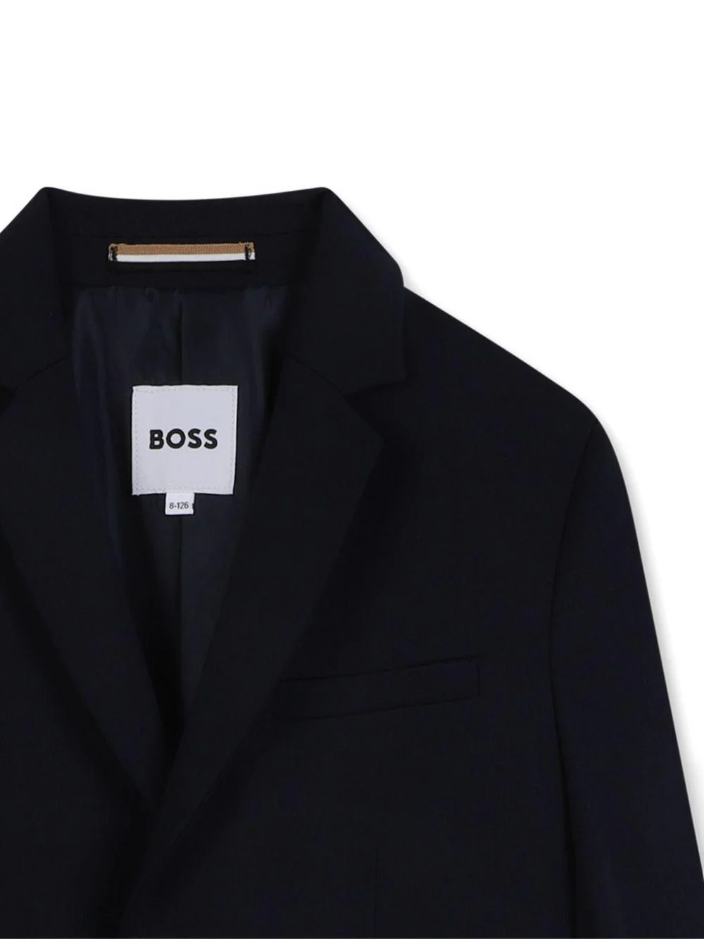 Blazer monopetto per bambino BOSS Kids blu con revers classici - Image 4