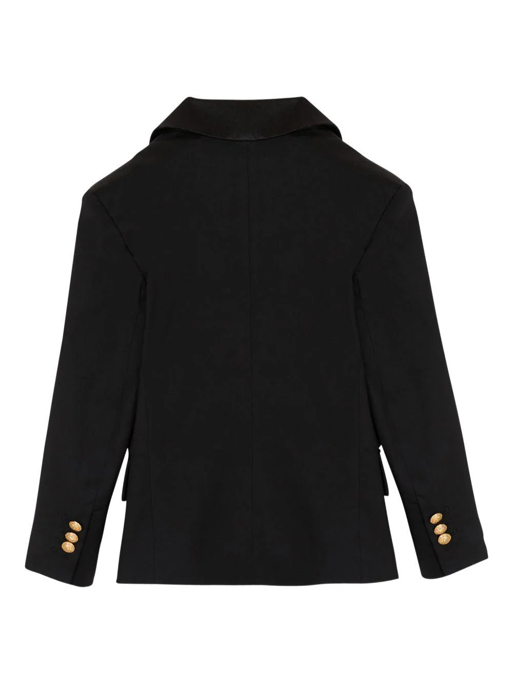 Blazer per bambino Balmain Kids nero con chiusura a bottoni dorati - Image 2