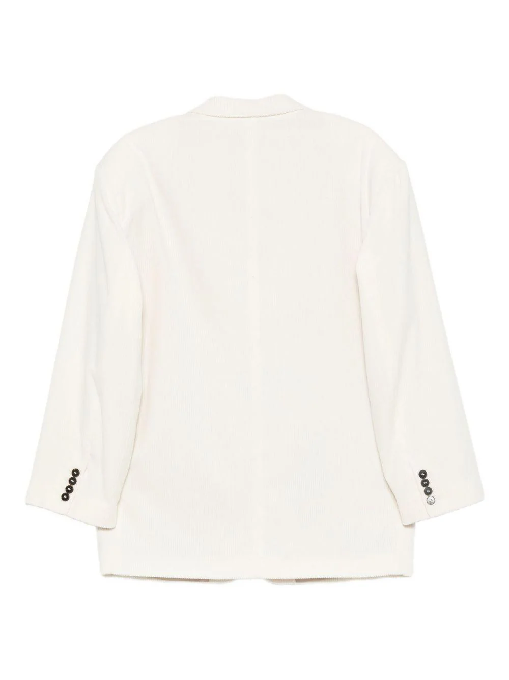 Blazer per donna Alysi bianco con texture a coste - Image 3