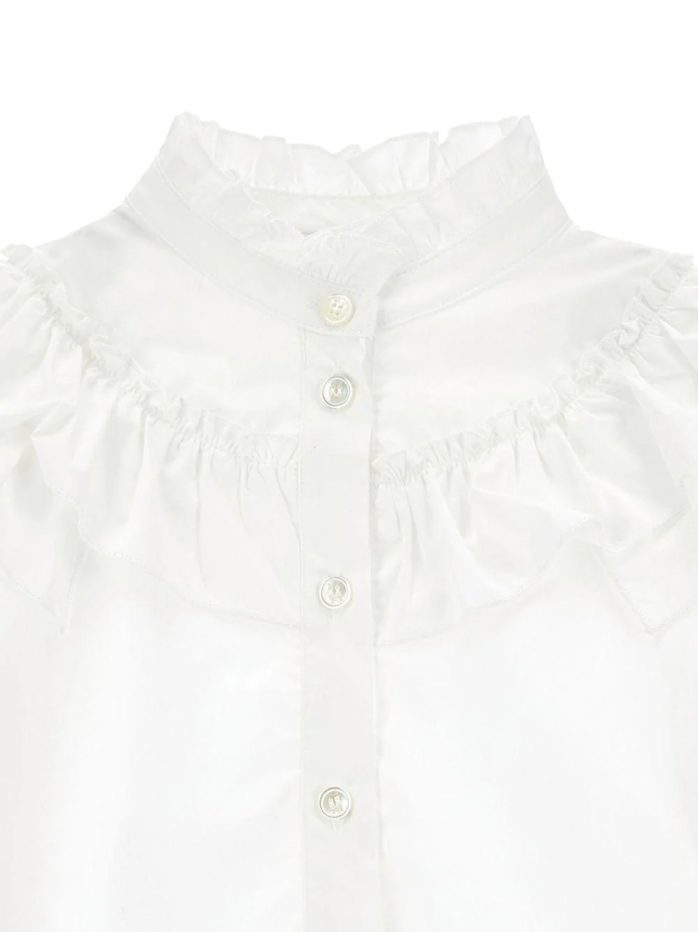 Blusa per bambina Philosophy Di Lorenzo Serafini Kids bianca con ruches - Image 3