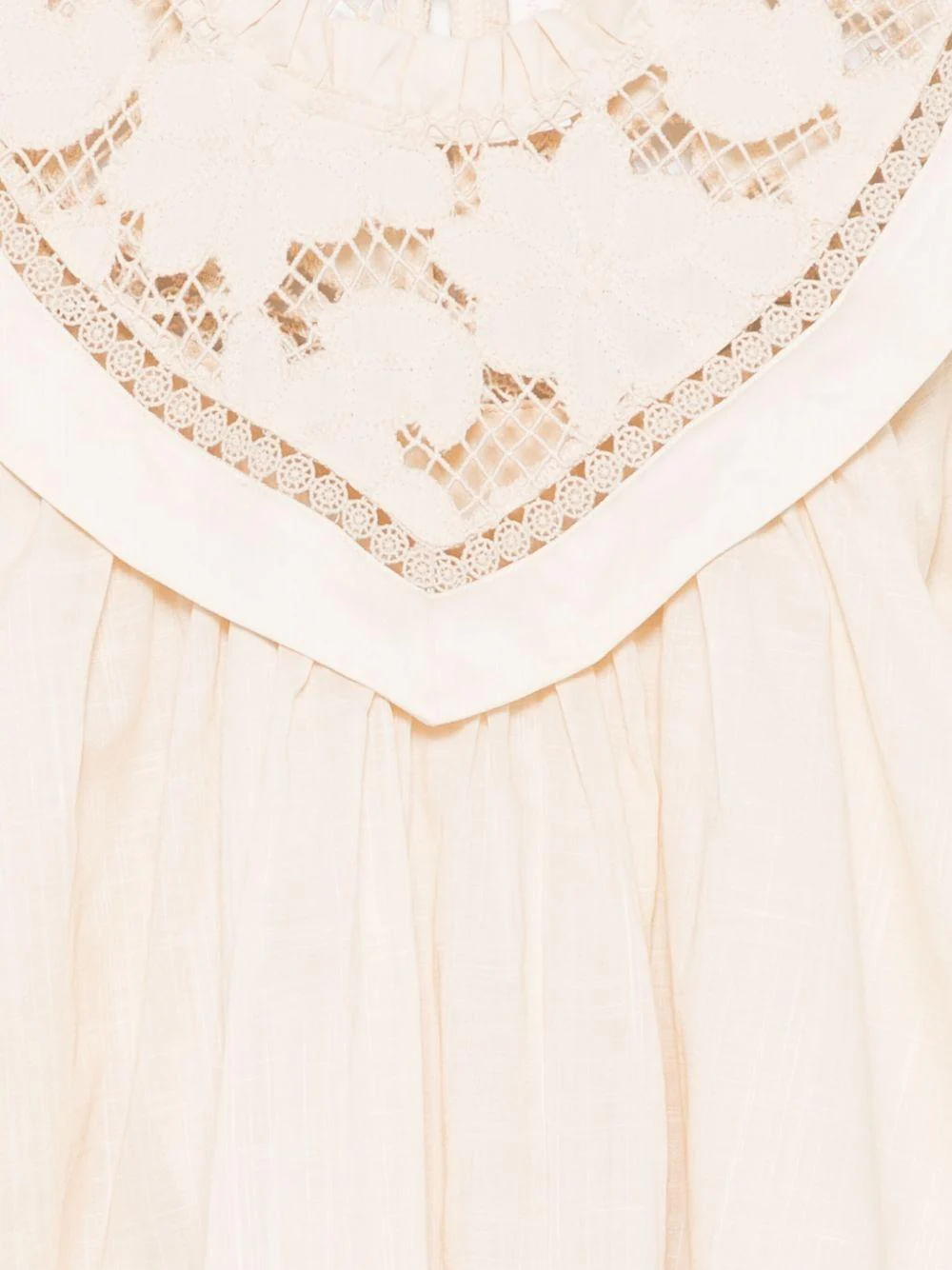 Blusa per bambina ZIMMERMANN Kids Lucky Kids beige con pizzo - Image 3