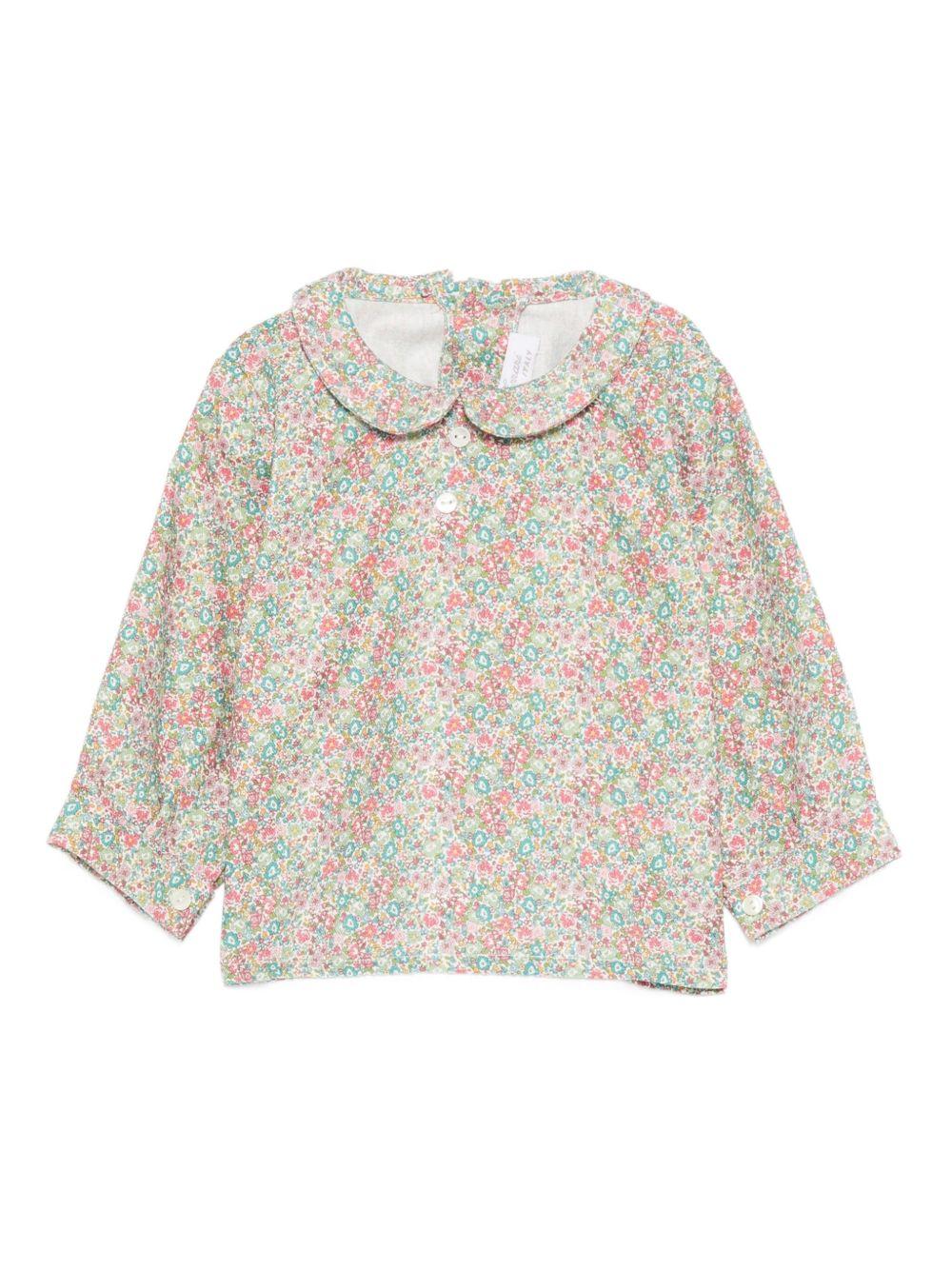 Blusa per neonata Mariella Ferrari multicolore con stampa floreale